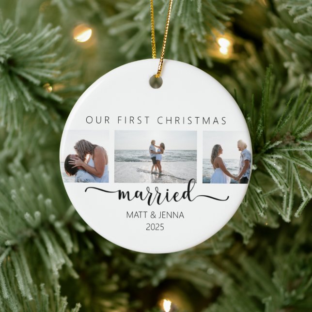 Primera Navidad Ornamento casado (Árbol)