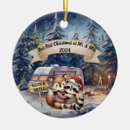 Primera Navidad RV Couple Nuevo Ornamento