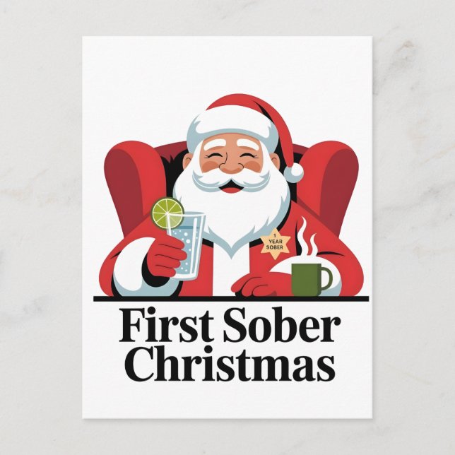 Primera Navidad Sobria Santa Sobriedad Navidad (Anverso)