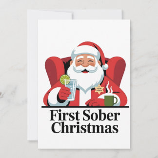 Primera Navidad sobrio Santa Sobriedad Navidad