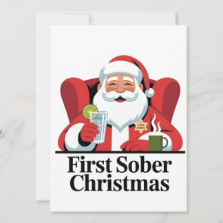 Primera Navidad sobrio Santa Sobriedad Navidad