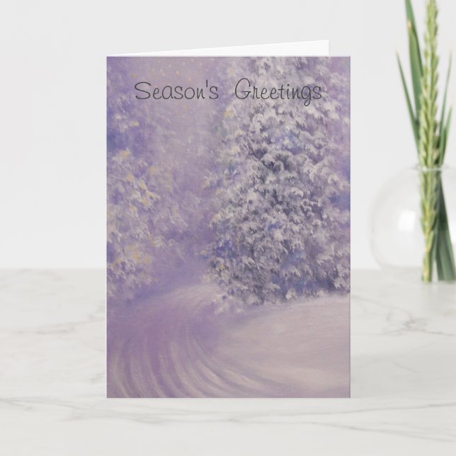 PRIMERA NIEVE, TARJETA DE NAVIDADES (Anverso)