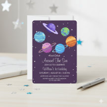 Primera órbita alrededor del sol Invitación de cum