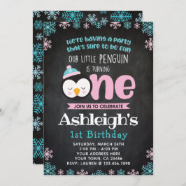 Primera pizarra de la invitación del cumpleaños