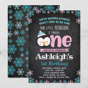 Primera pizarra de la invitación del cumpleaños