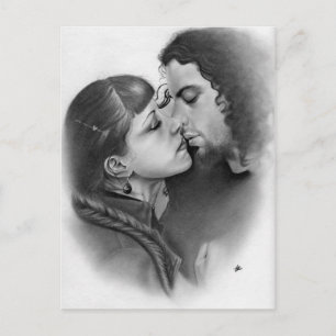 Primera postal de la pareja de amor