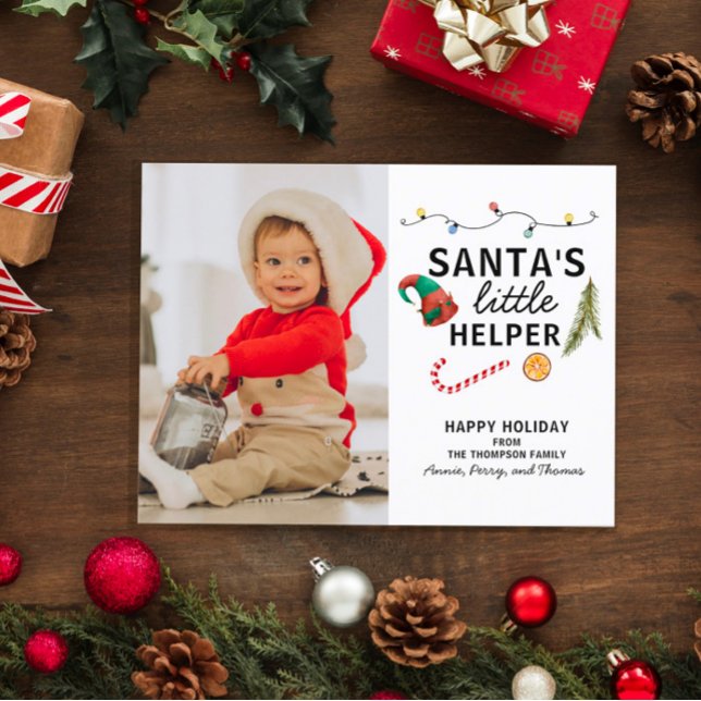 Primera postal moderna de Navidad del bebé (Subido por el creador)