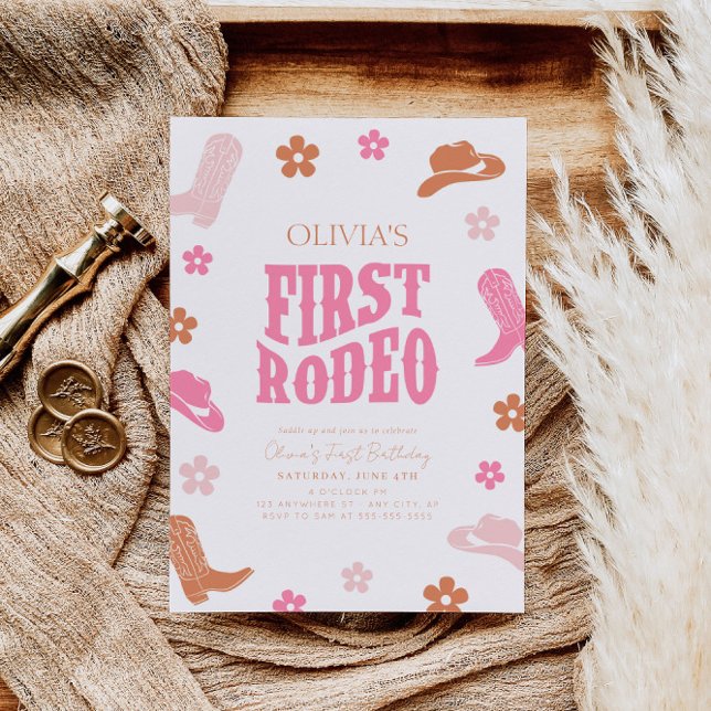 Primera Rodeo Primera Invitación de Cumpleaños Ret (Subido por el creador)