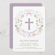 Primera Santa Comunión, Invitación Personalizado C