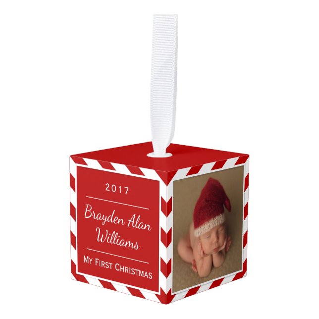 Primera selección del ornamento el | del navidad (Anverso en perspectiva)