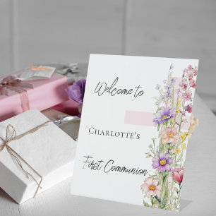 Primera señal de bienvenida de la cruz rosa de la