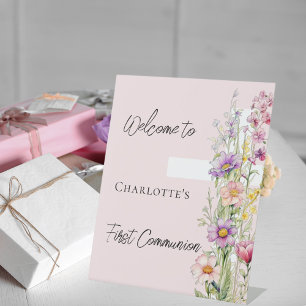 Primera señal de bienvenida de la cruz rosa de la 