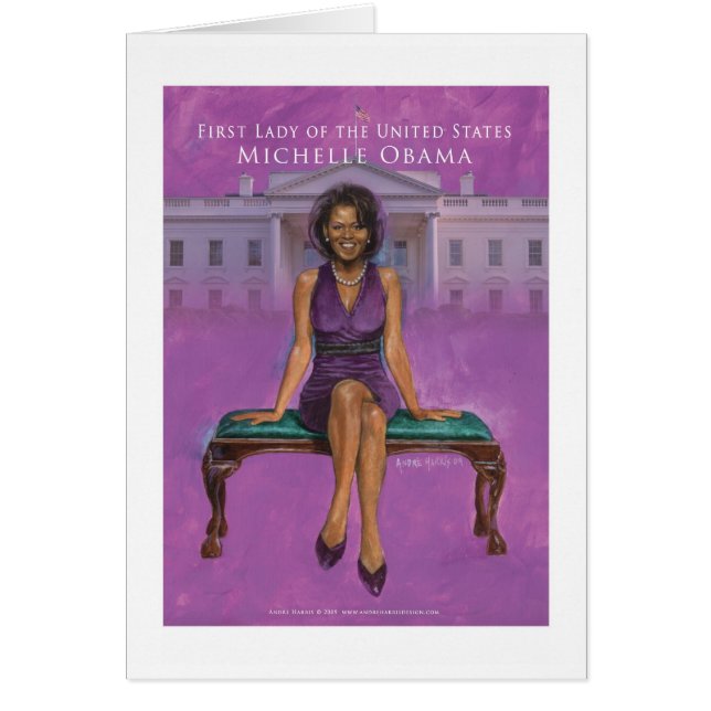 PRIMERA SEÑORA POSTAL DE MICHELLE OBAMA (Frente)
