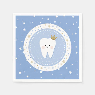 Primera servilleta de papel para dientes y estrell