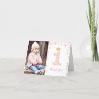 Primera tarjeta de agradecimiento a Princesa Rosa