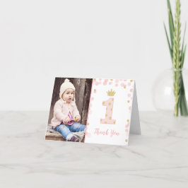 Primera tarjeta de agradecimiento a Princesa Rosa 