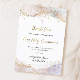 Primera tarjeta de agradecimiento de la Santa Comu