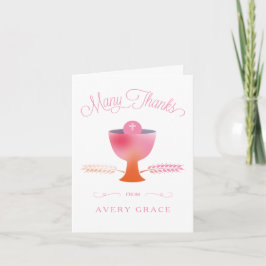 Primera Tarjeta De Agradecimiento De La Santa Comu