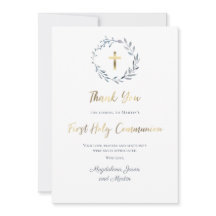 Primera tarjeta de agradecimiento de la Santa Comu