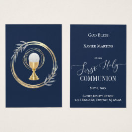 Primera tarjeta de conmemoración clásica azul de l