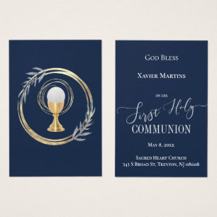 Primera tarjeta de conmemoración clásica azul de l