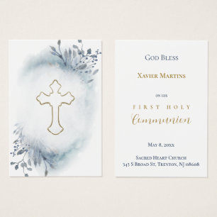 Primera tarjeta de conmemoración del follaje azul