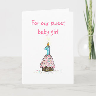 Primera tarjeta de cumpleaños de la hija