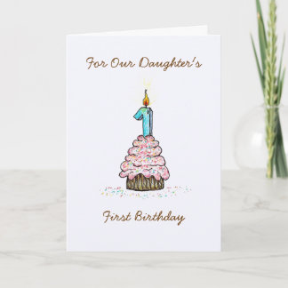 Primera tarjeta de cumpleaños de la hija