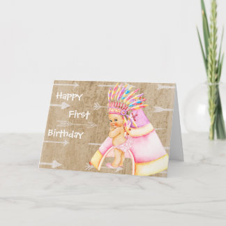 Primera tarjeta de cumpleaños para el bebé del