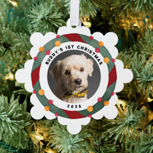 Primera tarjeta de decoración de árbol de Navidad