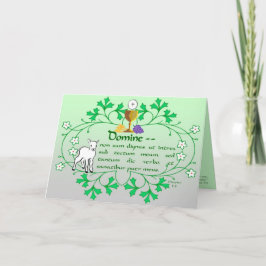 Primera tarjeta de felicitación de la comunión