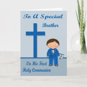 Primera tarjeta de felicitación de la comunión de