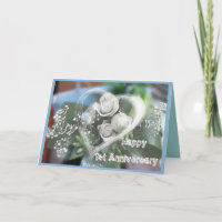 Primera tarjeta de felicitación del aniversario