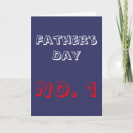 Primera tarjeta de felicitación del día de padre