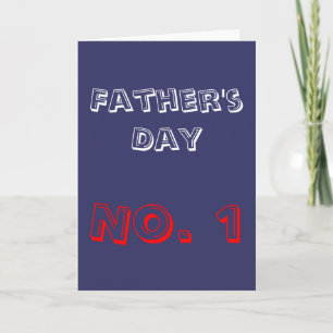Primera tarjeta de felicitación del día de padre