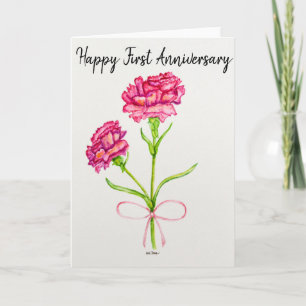 Primera tarjeta de felicitación en blanco para el