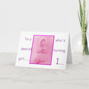 Primera tarjeta de felicitación para bebé de cumpl