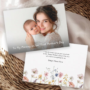 Primera tarjeta de foto del Día de la Madre del be