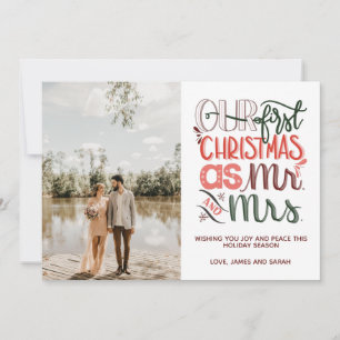 Primera tarjeta de fotos de Navidad