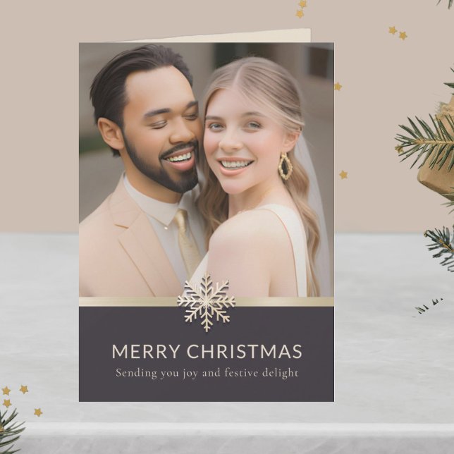 Primera tarjeta de fotos de Navidad de los recién  (Subido por el creador)