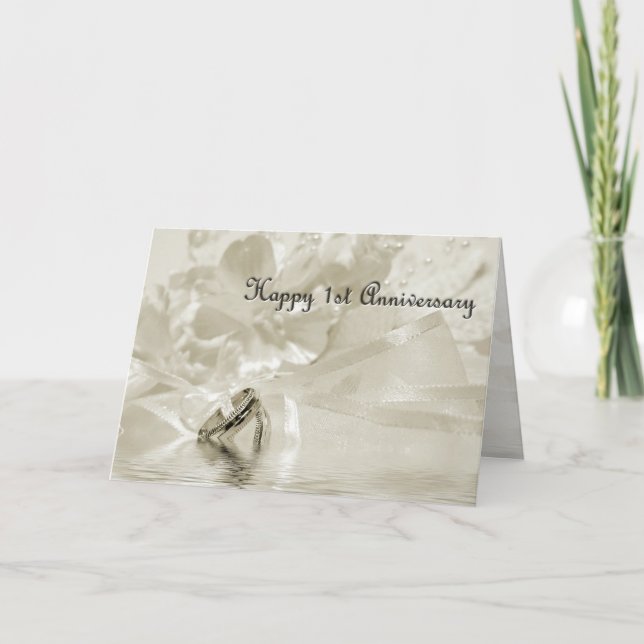 Primera tarjeta de la sepia del aniversario (Anverso)