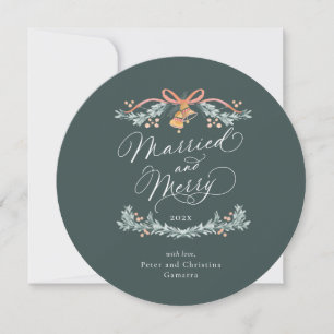 Primera tarjeta de Navidad casada y vuelta de mora