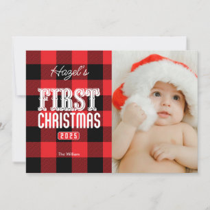 Primera tarjeta de Navidad con imagen personalizad