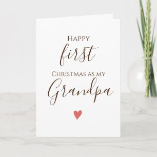 Primera tarjeta de Navidad de abuelo