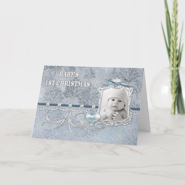 Primera tarjeta de Navidad de los bebés (Anverso)