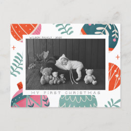 Primera tarjeta de Navidad del bebé