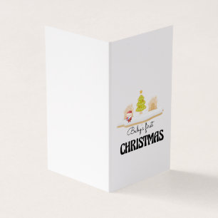 Primera tarjeta de Navidad del bebé