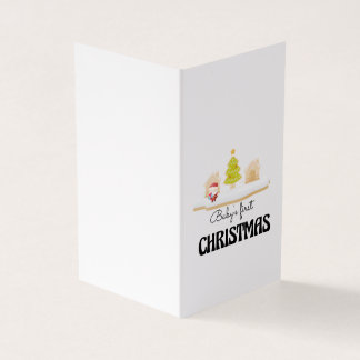 Primera tarjeta de Navidad del bebé
