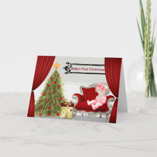 Primera tarjeta de Navidad del bebé