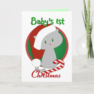 Primera tarjeta de Navidad del bebé